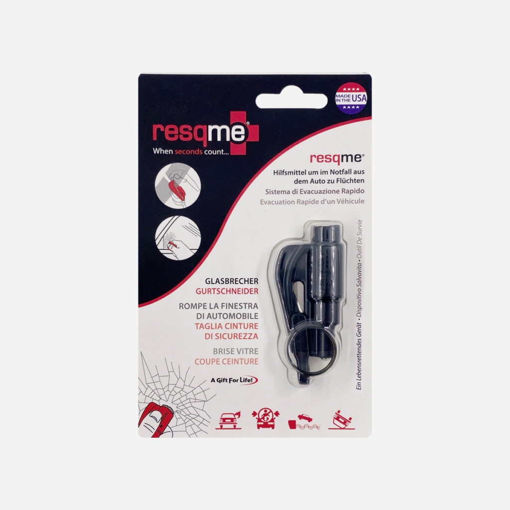 Resqme – Safety Glasbrecher Gurtschneider Black