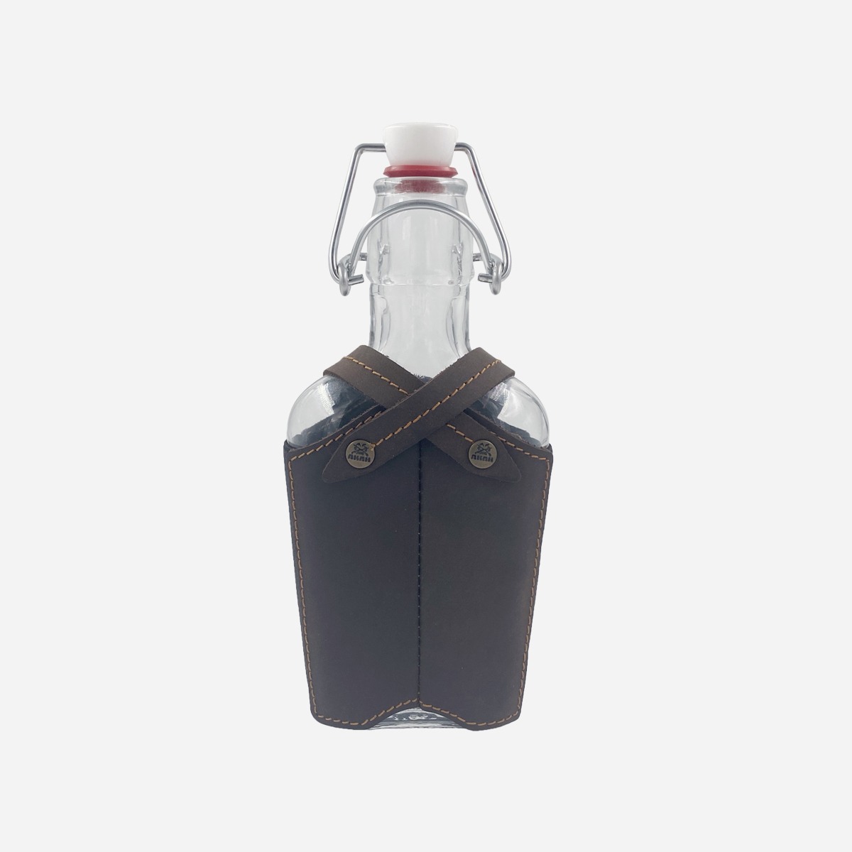 AKAH – Trinkflasche Glas Umledert Pullup 77951000